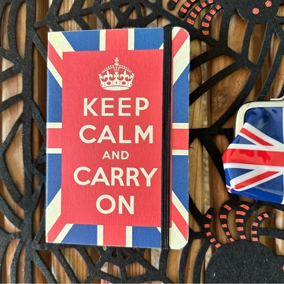 UK British England Notebook & Coin Purse Set Red Blue United Kingdom Souvenirs - Picture 5 of 9